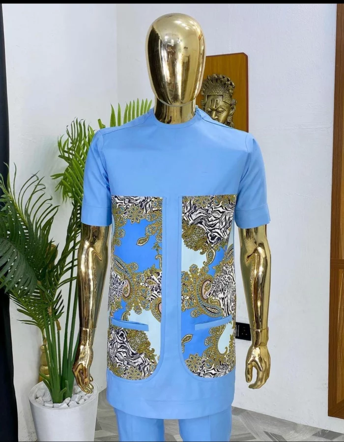 The Bespoke New Fashion: Maya Blue and Golden Elegance